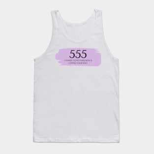 555 Angel Number purple Tank Top